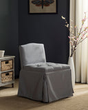 Safavieh Betsy Vanity Chair Grey Taupe Wood Birch CA Foam Poly Fiber Rayon Terelyne Cotton MCR4202B 683726771890
