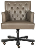Chambers Office Chair Clay Black Wood Birch CA Foam Poly Fiber Stainless Steel Bicast Leather