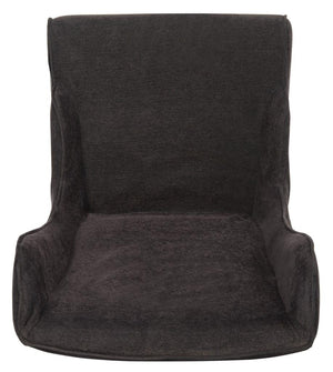 Safavieh Becall Dining Chair 20"H Linen Bark Cherry Mahogany Wood Water Based Paint Birch CA Foam Polyester Fiber Cotton Poly MCR4501D 683726814290