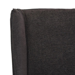 Safavieh Becall Dining Chair 20"H Linen Bark Cherry Mahogany Wood Water Based Paint Birch CA Foam Polyester Fiber Cotton Poly MCR4501D 683726814290