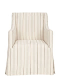 Safavieh Sandra Slipcover Chair Beige Java Wood Water Based Paint Birch CA Foam Polyester Fiber Linen MCR4542A 683726808664