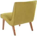 Safavieh Mandell Chair Buttons Sweet Pea Green Natural Oak Wood Water Based Paint Birch CA Foam Polyester Fiber Viscose MCR4552E 683726477334