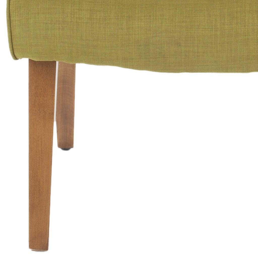 Safavieh Mandell Chair Buttons Sweet Pea Green Natural Oak Wood Water Based Paint Birch CA Foam Polyester Fiber Viscose MCR4552E 683726477334