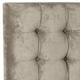 Safavieh Lamar Greige Tufted Velvet Headboard Greige Fabric/Wood/Metal MCR4626H-Q