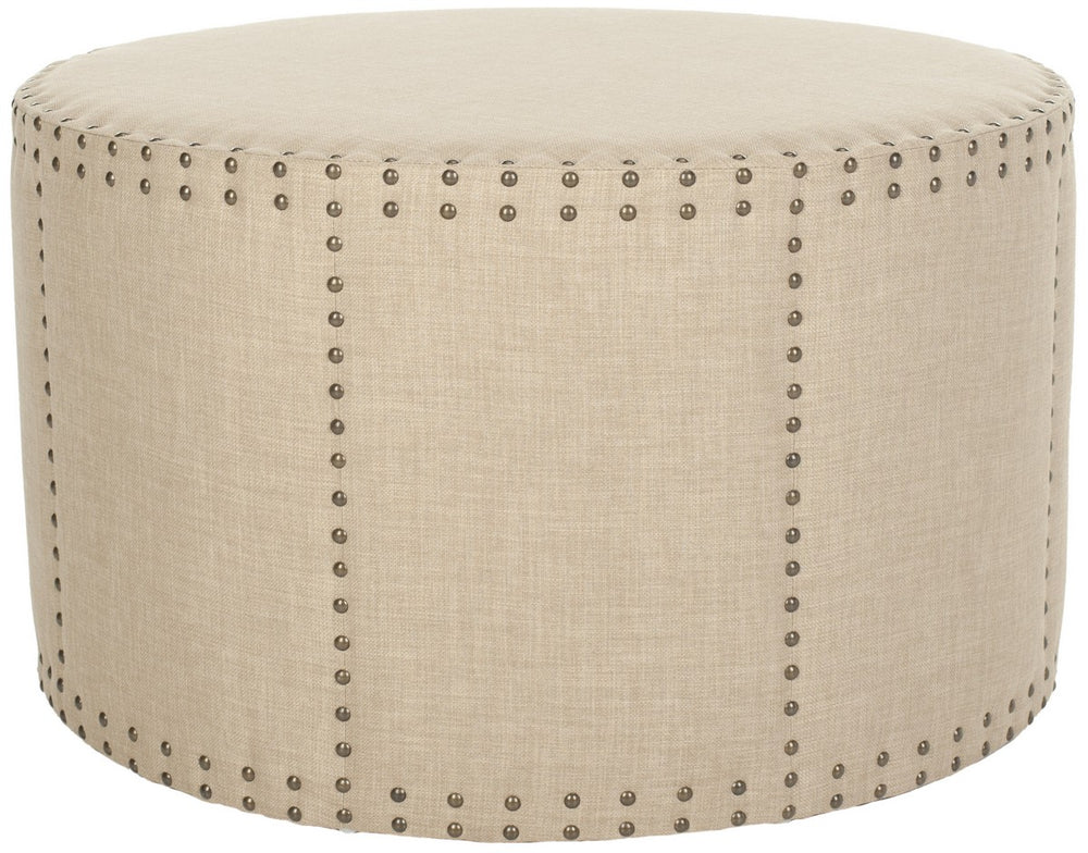 Safavieh Sherri Cocktail Ottoman Brass Nail Heads MCR4640A