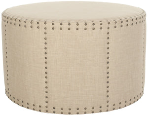 Safavieh Sherri Cocktail Ottoman Brass Nail Heads MCR4640A