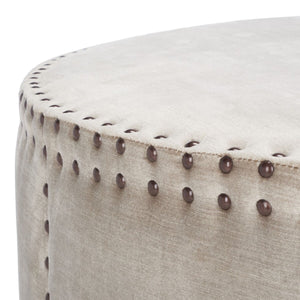 Safavieh Sherri Cocktail Ottoman Brass Nail Heads MCR4640C