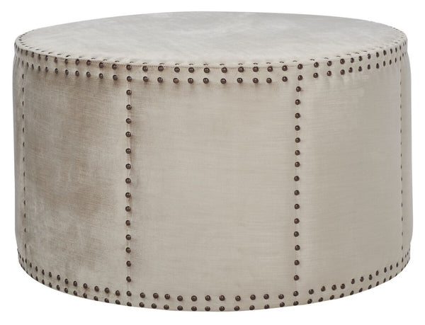 Safavieh Sherri Cocktail Ottoman Brass Nail Heads MCR4640C