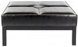 Terrence Cocktail Ottoman Silver Nail Heads
