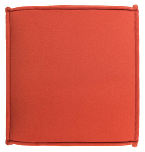 Safavieh Elaine Ottoman Burnt Orange Plywood Poly Wool MCR4667A 683726392156