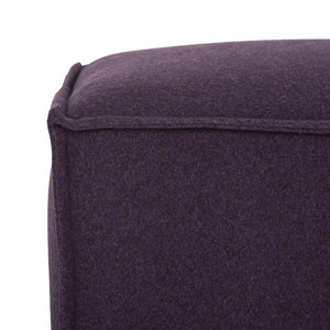 Safavieh Elaine Ottoman Plum Plywood Poly Wool MCR4667B 683726392538