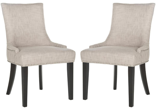 Safavieh Lester 19''H Dining Chair Silver Nail Heads MCR4709AG-SET2