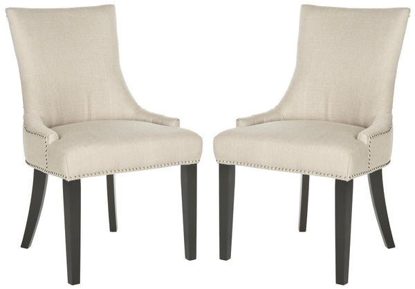 Safavieh Lester 19''H Dining Chair Silver Nail Heads MCR4709AH-SET2