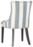 Safavieh Lester 19''H Awning Stripes Dining Chair Silver Nail Heads MCR4709AT-SET2