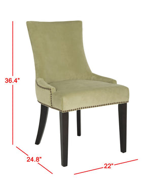 Safavieh Lester 19''H Dining Chair (Set Of 2) Brass Nail Heads MCR4709E-SET2