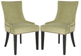 Safavieh Lester 19''H Dining Chair (Set Of 2) Brass Nail Heads MCR4709E-SET2