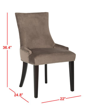 Safavieh Lester 19''H Dining Chair (Set Of 2) Nickel Nail Heads MCR4709G-SET2