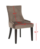 Safavieh Lester 19''H Dining Chair (Set Of 2) Nickel Nail Heads MCR4709G-SET2