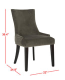 Safavieh Lester 19''H Dining Chair (Set Of 2) Silver Nail Heads MCR4709J-SET2