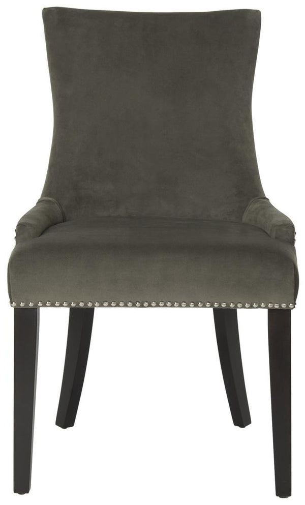 Safavieh Lester 19''H Dining Chair (Set Of 2) Silver Nail Heads MCR4709J-SET2