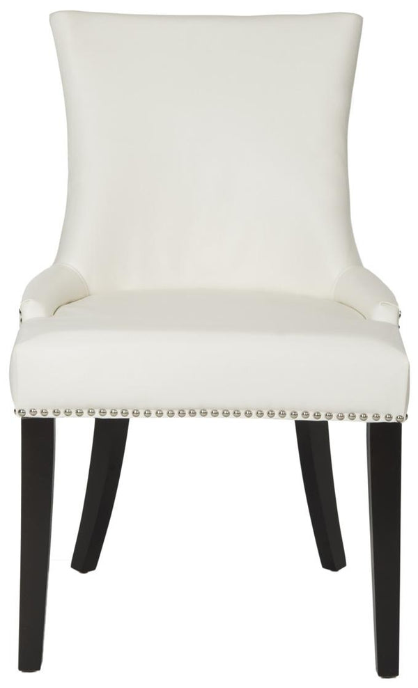 Safavieh Lester 19''H Dining Chair (Set Of 2) Silver Nail Heads MCR4709N-SET2