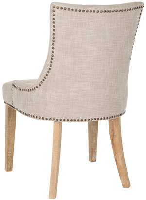 Safavieh Lester 19''H Dining Chair (Set Of 2) Brass Nail Heads MCR4709P-SET2