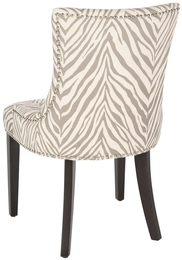 Safavieh Lester 19''H Dining Chair (Set Of 2) Silver Nail Heads MCR4709Q-SET2