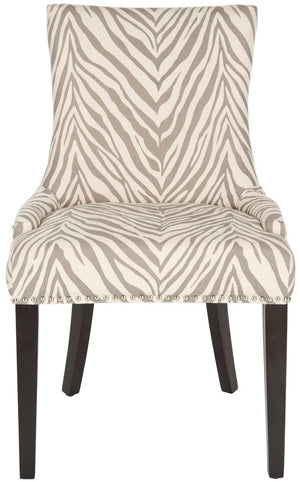 Safavieh Lester 19''H Dining Chair (Set Of 2) Silver Nail Heads MCR4709Q-SET2