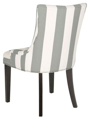 Safavieh Lester 19''H Awning Stripes Dining Chair (Set Of 2) Flat Nail Heads MCR4709X-SET2