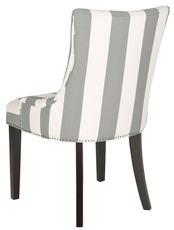 Safavieh Lester 19''H Awning Stripes Dining Chair (Set Of 2) Flat Nail Heads MCR4709X-SET2
