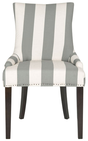 Safavieh Lester 19''H Awning Stripes Dining Chair (Set Of 2) Flat Nail Heads MCR4709X-SET2