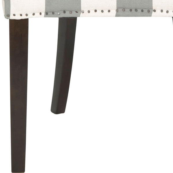 Safavieh Lester 19''H Awning Stripes Dining Chair (Set Of 2) Flat Nail Heads MCR4709X-SET2