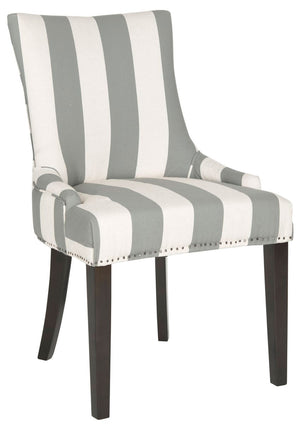 Safavieh Lester 19''H Awning Stripes Dining Chair (Set Of 2) Flat Nail Heads MCR4709X-SET2