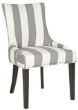Safavieh Lester 19''H Awning Stripes Dining Chair (Set Of 2) Flat Nail Heads MCR4709X-SET2
