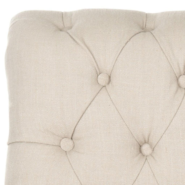 Safavieh Bennet Club Chair True Taupe Black NC Coating Birch Plywood CA Foam Poly Fiber Stainless Steel Linen Polyester MCR4737A 683726697299