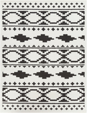 Moroccan Shag MCS-2305 Global Polypropylene, Polyester Rug MCS2305-710103 Black, Charcoal, White 65% Polypropylene, 35% Polyester 7'10" x 10'3"