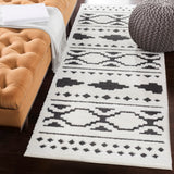 Moroccan Shag MCS-2305 Global Polypropylene, Polyester Rug MCS2305-2773 Black, Charcoal, White 65% Polypropylene, 35% Polyester 2'7" x 7'3"