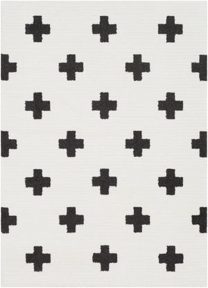 Moroccan Shag MCS-2306 Modern Polypropylene, Polyester Rug MCS2306-710103 Black, Charcoal, White 65% Polypropylene, 35% Polyester 7'10" x 10'3"