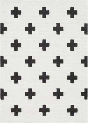 Moroccan Shag MCS-2306 Modern Polypropylene, Polyester Rug MCS2306-710103 Black, Charcoal, White 65% Polypropylene, 35% Polyester 7'10" x 10'3"