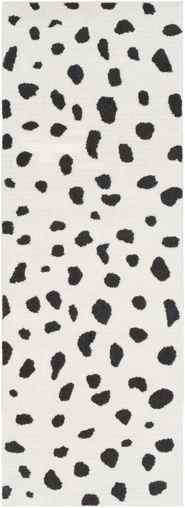 Moroccan Shag MCS-2307 Global Polypropylene, Polyester Rug MCS2307-2773 Black, Charcoal, White 65% Polypropylene, 35% Polyester 2'7" x 7'3"