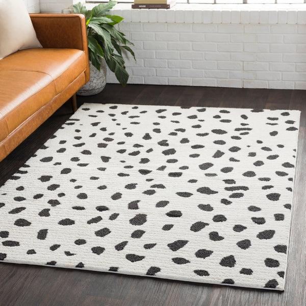Moroccan Shag MCS-2307 Global Polypropylene, Polyester Rug MCS2307-710103 Black, Charcoal, White 65% Polypropylene, 35% Polyester 7'10" x 10'3"
