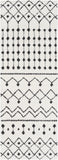 Moroccan Shag MCS-2309 Global Polypropylene, Polyester Rug MCS2309-2773 Black, Charcoal, White 65% Polypropylene, 35% Polyester 2'7" x 7'3"