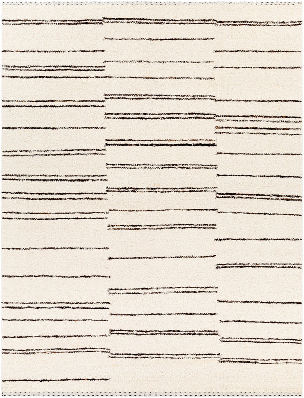 Machu Picchu MCU-1005 Global Wool, Polyester Rug MCU1005-81012 Cream, Dark Brown, Black 90% Wool, 10% Polyester 8'10" x 12'