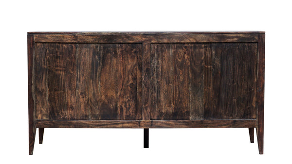 Porter Designs Fall River Solid Sheesham Wood Contemporary Dresser Gray 04-117-01-4478