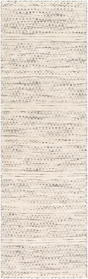 Mardin MDI-2300 Global Wool Rug MDI2300-268 Cream, Black 100% Wool 2'6" x 8'