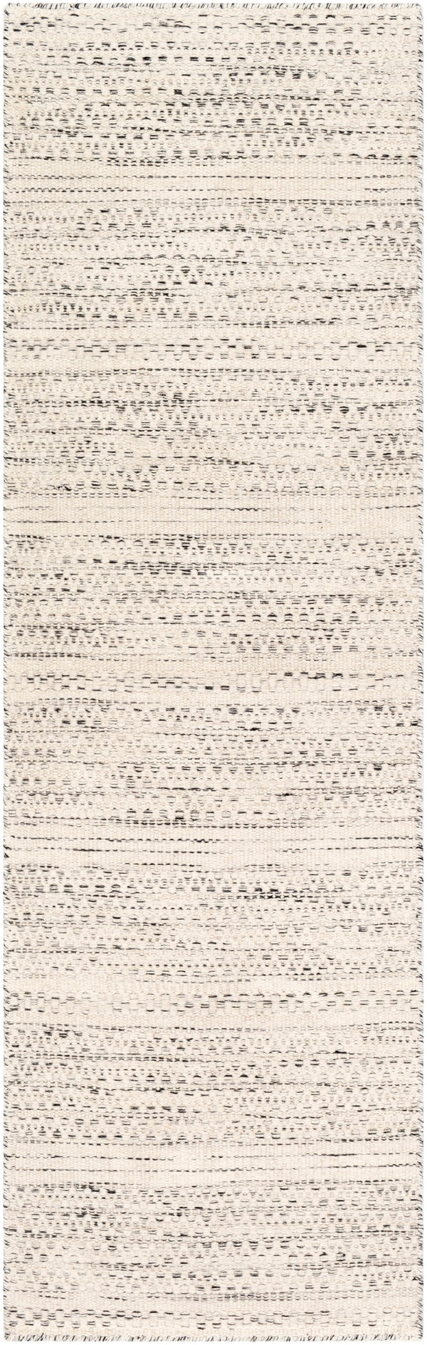 Mardin MDI-2300 Global Wool Rug MDI2300-268 Cream, Black 100% Wool 2'6" x 8'