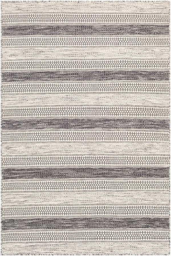 Mardin MDI-2301 Global Wool Rug MDI2301-81012 Black, Ivory 100% Wool 8'10" x 12'