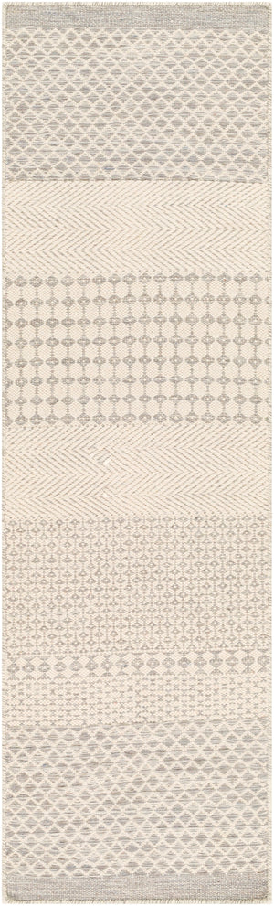 Mardin MDI-2307 Global Wool Rug MDI2307-268 Beige, Medium Gray 100% Wool 2'6" x 8'