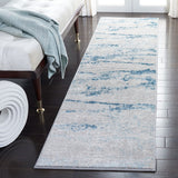 Meadow 500 Meadow 560 Contemporary Power Loomed 75% Polypropylene + 25% Polyester Rug Light Grey / Blue