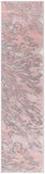 Meadow 500 Meadow 568 Contemporary Power Loomed 75% Polypropylene + 25% Polyester Rug Light Grey / Pink